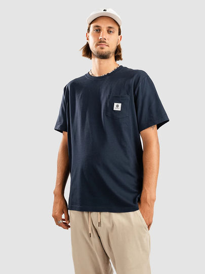 Element Basic Pocket Label T-Shirt sininen
