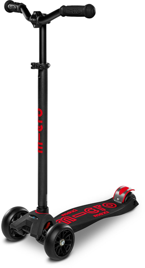 Micro Potkulauta Maxi Deluxe Pro, Black/Red