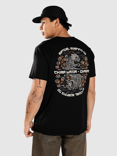Rip Curl Desti Animals T-paita musta