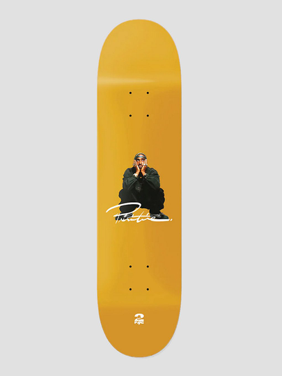 Primitive X Tupac Shakur 8.38" Skateboard Deck keltainen