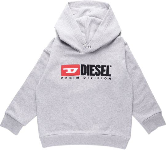 Diesel Sdivision Huppari, Grigio Melange Nuovo 10 vuotta