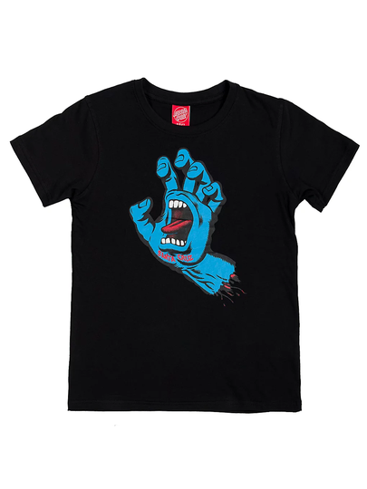 Santa Cruz Screaming Hand Kids T-Paita musta