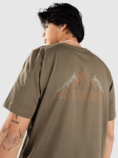 adidas Terrex Mountain T-paita vihreä