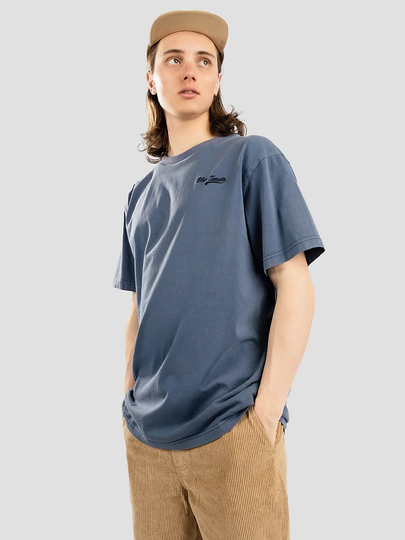 Blue Tomato Washed T-paita sininen