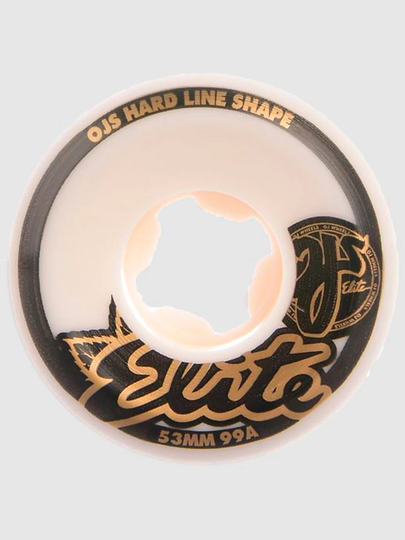 OJ Wheels Elite Hardline Wide 99A 56mm Wheels valkoinen