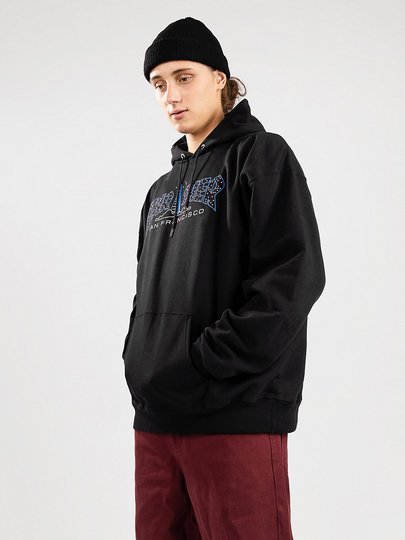 Thrasher Pyramid Hoodie musta