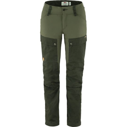 Fjällräven Keb Trousers W Reg - Deep Forest-laurel Green - Naiset - 32