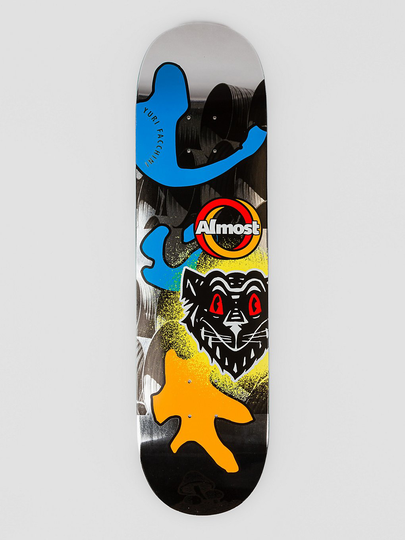 Almost Yuri Silver Lining R7 8.375" Skateboard Deck harmaa