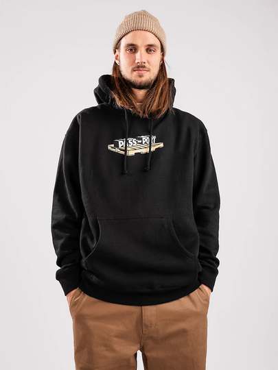 Pass Port Pallet Hoodie musta