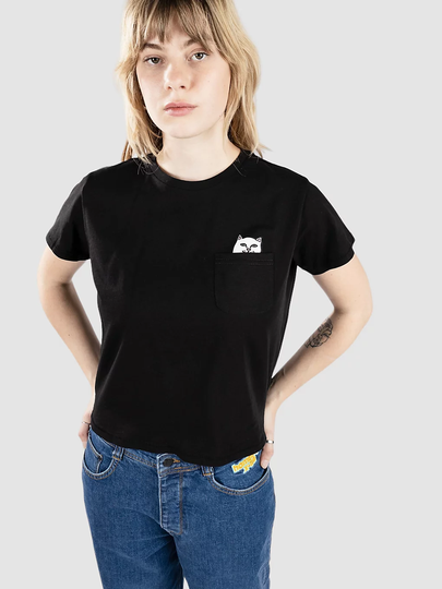 RIPNDIP Lord Nermal Pocket T-Paita musta