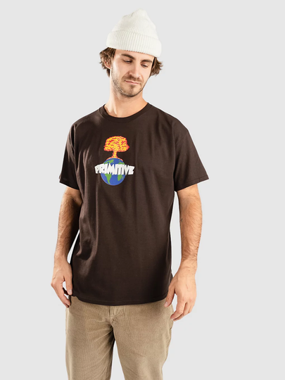 Primitive Oops T-paita ruskea