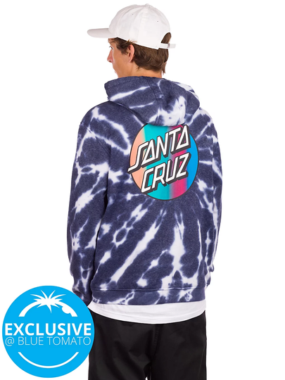 Santa Cruz BT Classic Dot Fade Chest Hoodie tiedye