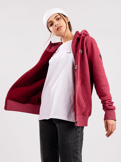 Kazane Sonia Zip Hoodie punainen