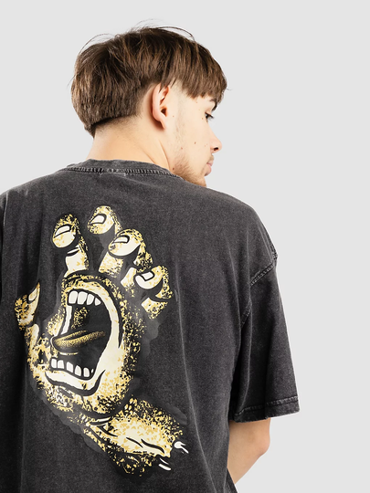 Santa Cruz Street Creep Hand T-Shirt musta