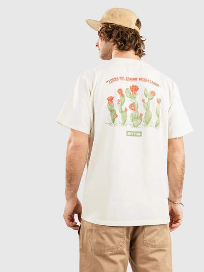 Rhythm Cactus Pocket T-Shirt valkoinen