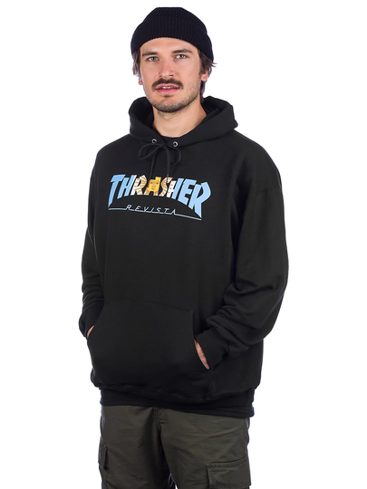 Thrasher Argentina Hoodie musta