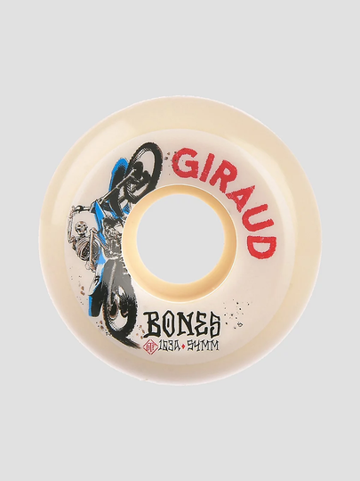 Bones Wheels STF Giraud 12 O'Clock 103A V5 Sidecut 52mm Wheels valkoinen