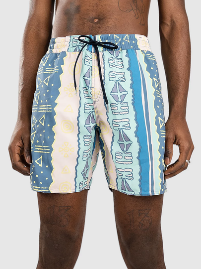 Volcom Lido Print Trunk 17 Surffishortsit sininen