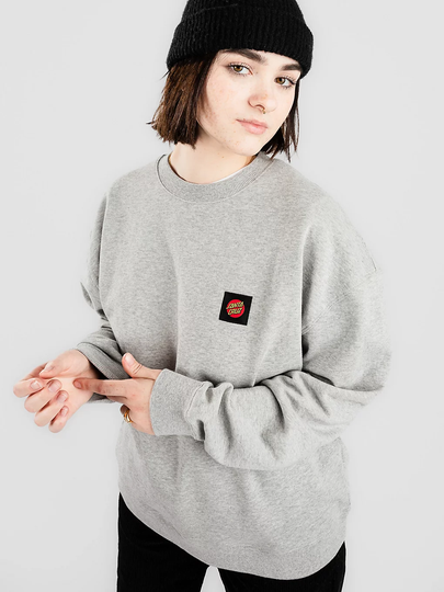 Santa Cruz Classic Label Crew Sweater harmaa