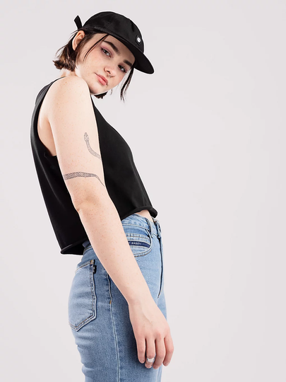 Vans Junior V Muscle Crop Tank Top musta