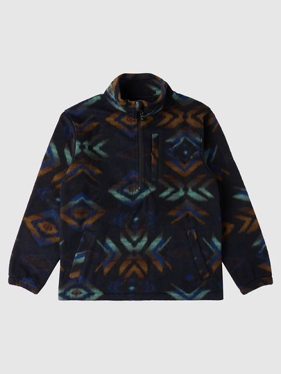 Billabong Boundary Mock Neck Kids Half-Zip Fleeceneule sininen