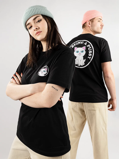 RIPNDIP Stop Being A Pussy T-paita musta