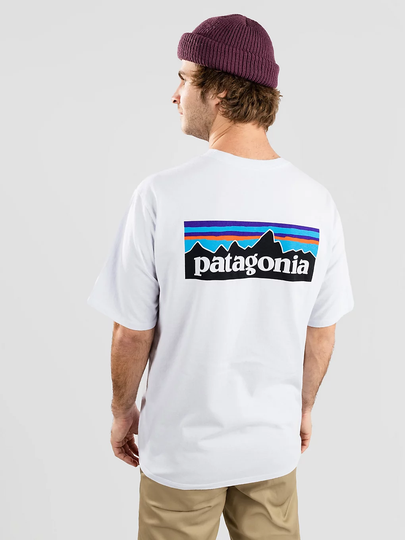 Patagonia P-6 Logo Responsibili T-paita valkoinen