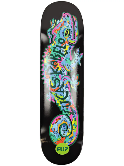 Flip Rabelo Blacklight 8.13" Skateboard Deck musta