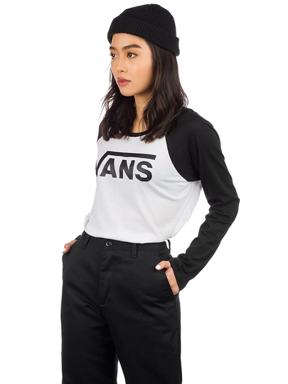 Vans Flying V Raglan Long Sleeve T-Shirt valkoinen