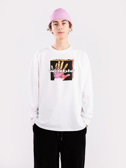 Worble Sixth Sense Longsleeve T-Shirt valkoinen