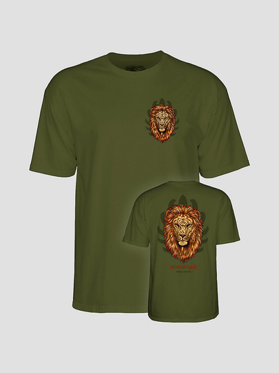 Powell Peralta Salman Agah Lion T-Shirt vihreä