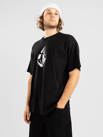 Volcom Scratched Stone Loose Fit T-Shirt musta