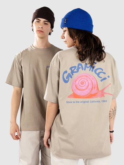 Gramicci Snail T-paita ruskea