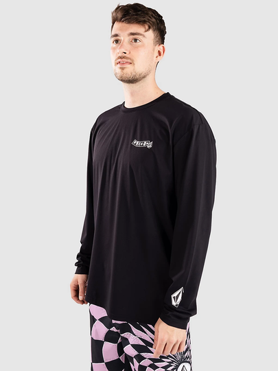 Volcom Pistol Surf Lst Longsleeve Rash Guard musta