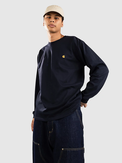 Carhartt WIP Chase Pitkähihainen T-paita sininen