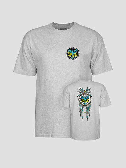 Powell Peralta Steve Saiz Totem T-Shirt harmaa