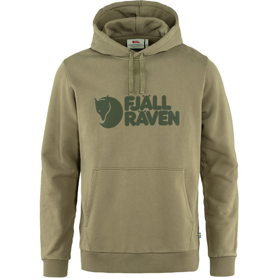 Fjällräven Fjällräven Logo Hoodie M - Light Olive - Miehet - L