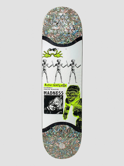 Madness Skateboards Alex Delusion R7 Slick 8.38" Skateboard Deck kuviotu