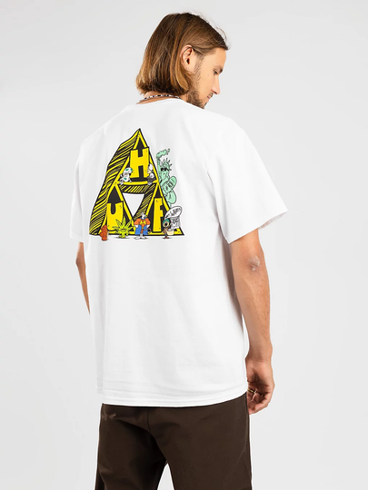 HUF Saturday Morning TT T-Shirt valkoinen