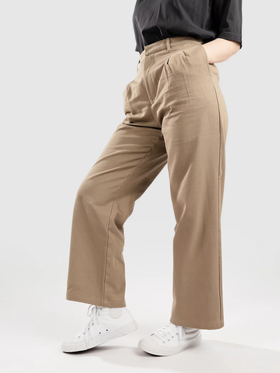 Blue Tomato High Waist Chino Housut ruskea