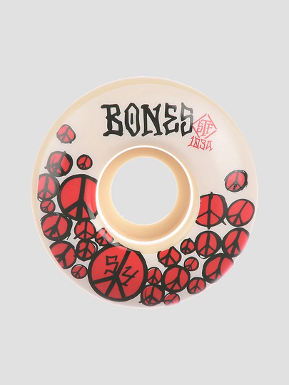 Bones Wheels STF Peace 103A V1 Standards 52mm Wheels valkoinen
