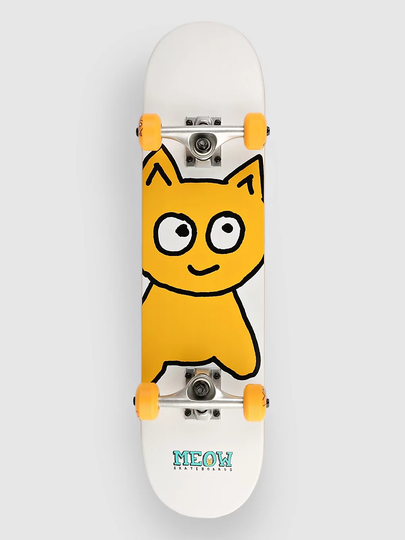 Meow Skateboards Big Cat Soft Top 7" Complete valkoinen