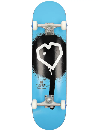 Blueprint Spray Heart 8" Complete sininen