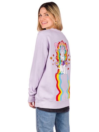 RIPNDIP Groovy Nerm Crewneck Sweater violet