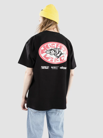 Misfit Shapes Life Of Bees 50-50 T-paita musta