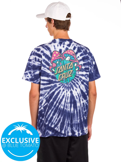 Santa Cruz BT Spill Shroom Dot T-Shirt tiedye