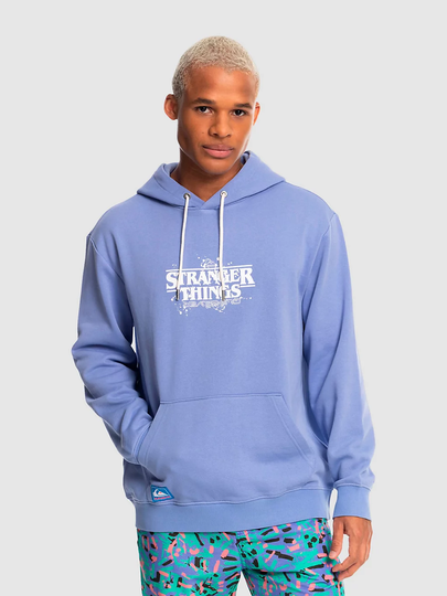Quiksilver X Stranger Things Official Logo Hoodie sininen