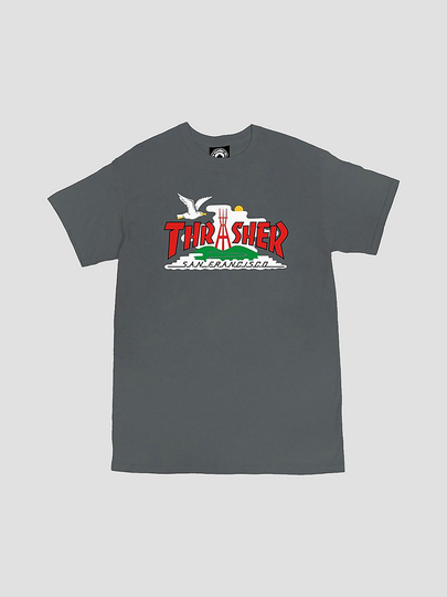 Thrasher The City T-Shirt harmaa