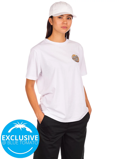 Santa Cruz BT Fall Dye Dot T-Shirt valkoinen
