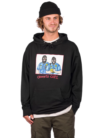 Salem7 Crooked Cops Hoodie musta